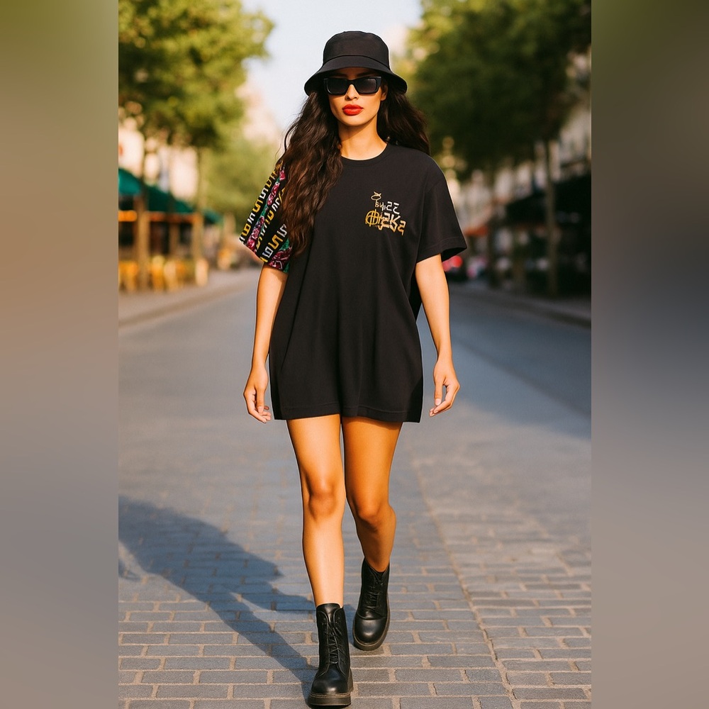 NAA SHEKA Cotton T-Shirt Dress
